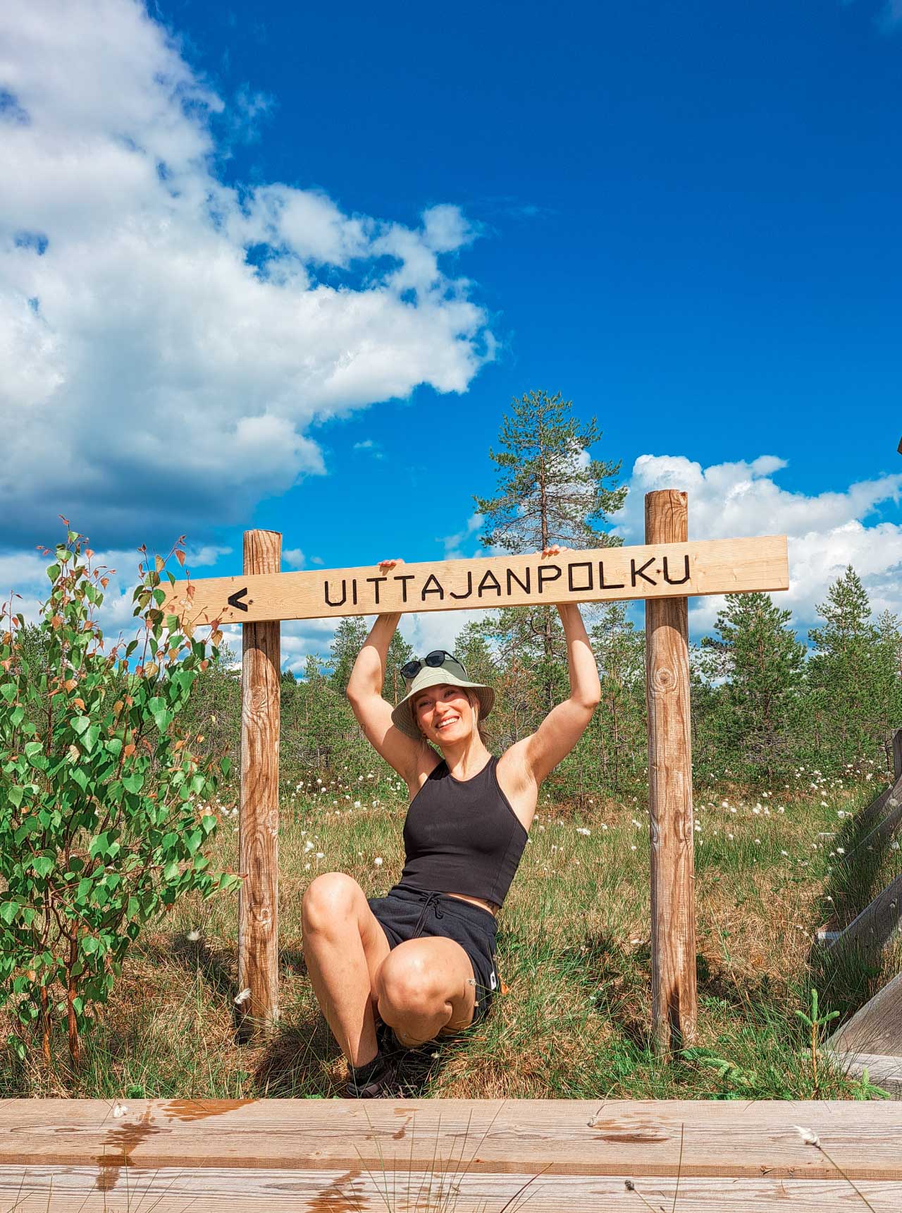 Visit Ylöjärvi – Kesä 2023: Kesäretkeilijä Sofia Seitsemisen kansallispuistossa. 