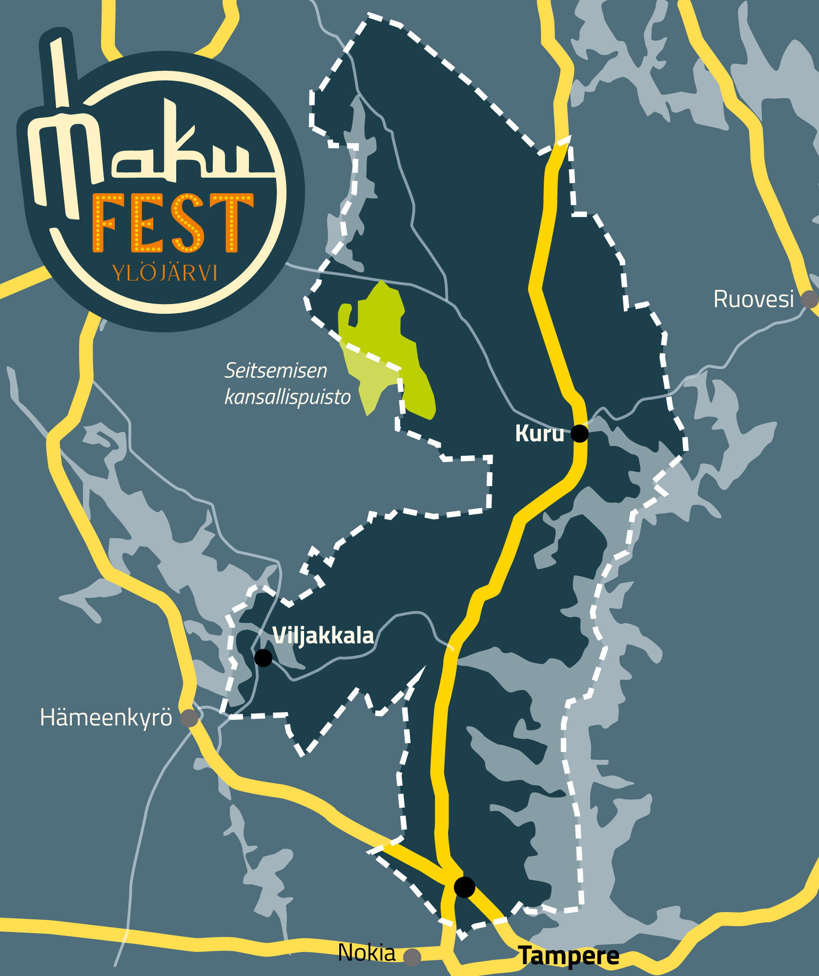 Makufest: Kartta / Ylöjärvi